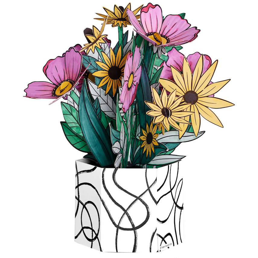 Pop Up Coloring Wildflower Bunch