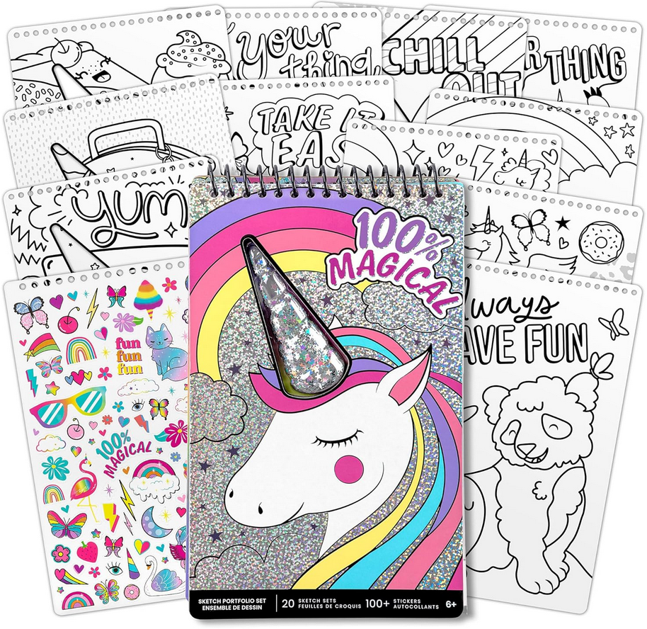 Unicorn Fantasy Compact Sketch Portfolio