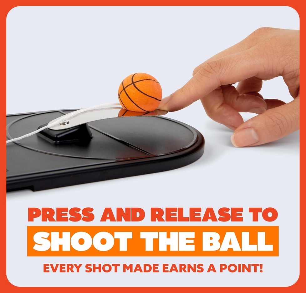 Flick & Swish: Basketball Hook & Ring Game