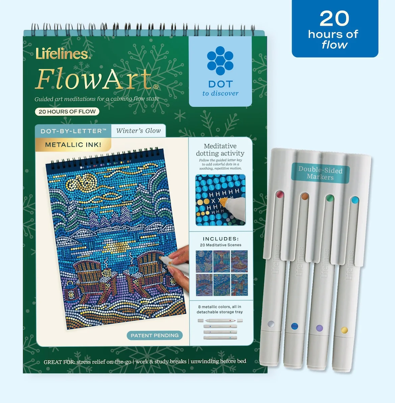 FlowArt Dot-by-Letter - Metallic Winter's Glow