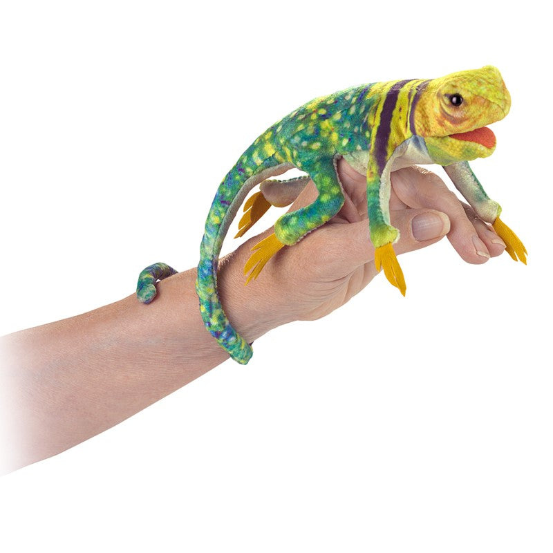 Mini Collared Lizard Finger Puppet