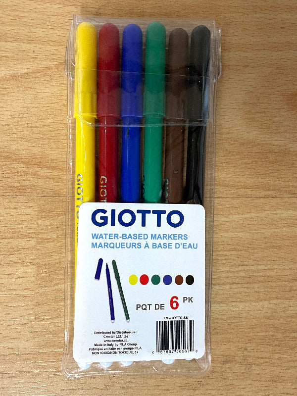 Water-Based Markers - 6 Pack