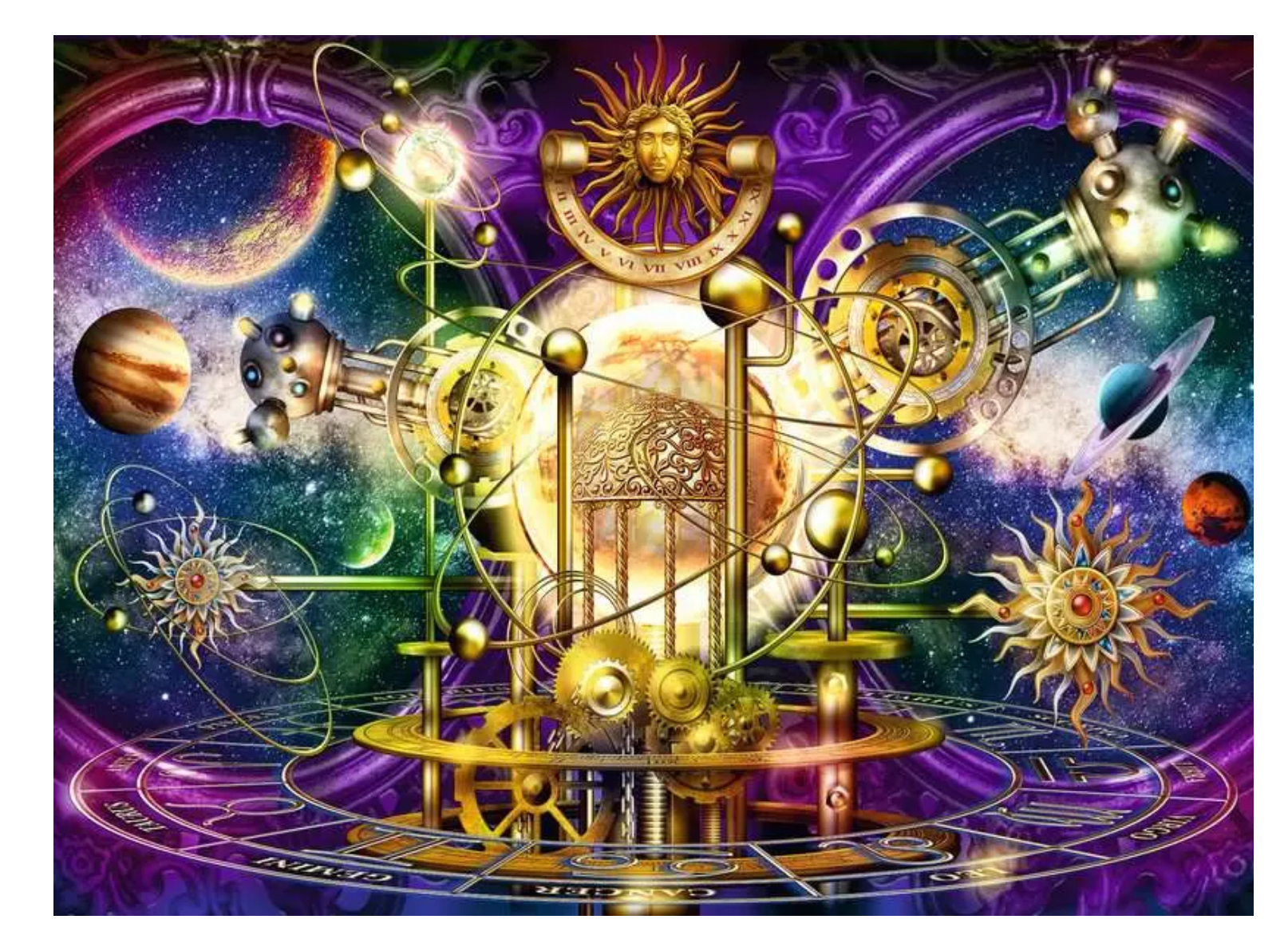 Golden Solar System 500 pc Puzzle