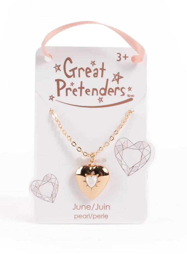 June Birthstone Heart Locket