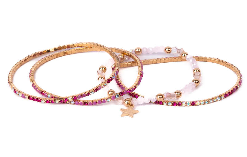 Boutique Glam Girl Bracelet 4Pc Set