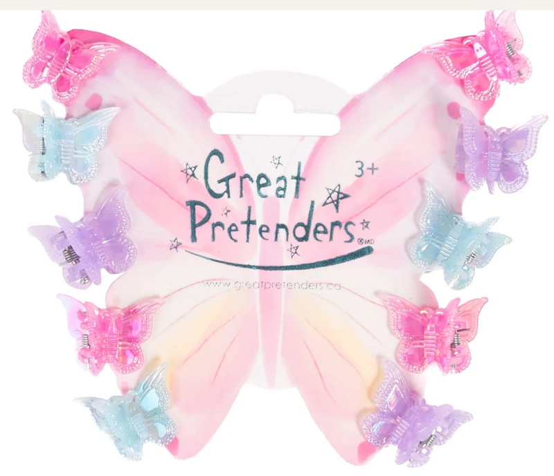 Fancy Flutter Mini Hairclip 10 Pc Set