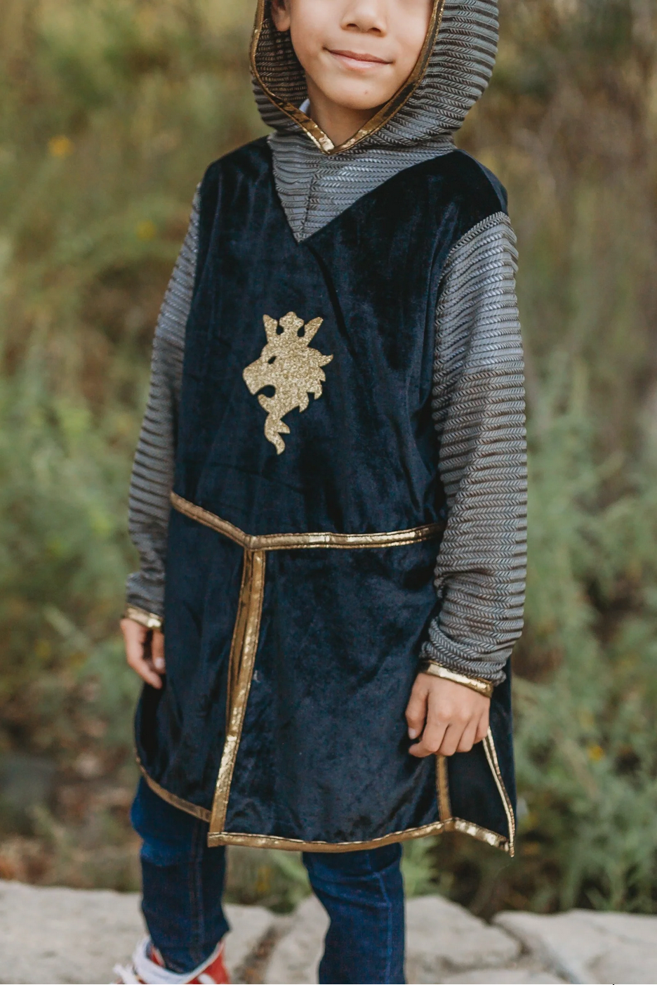 Golden Knight With Tunic, Cape, & Crown, Size 5-6