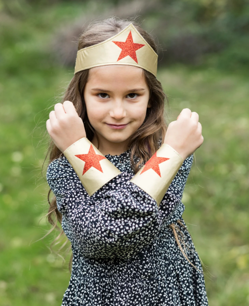 Superhero Girl Headband & Arm Cuffs