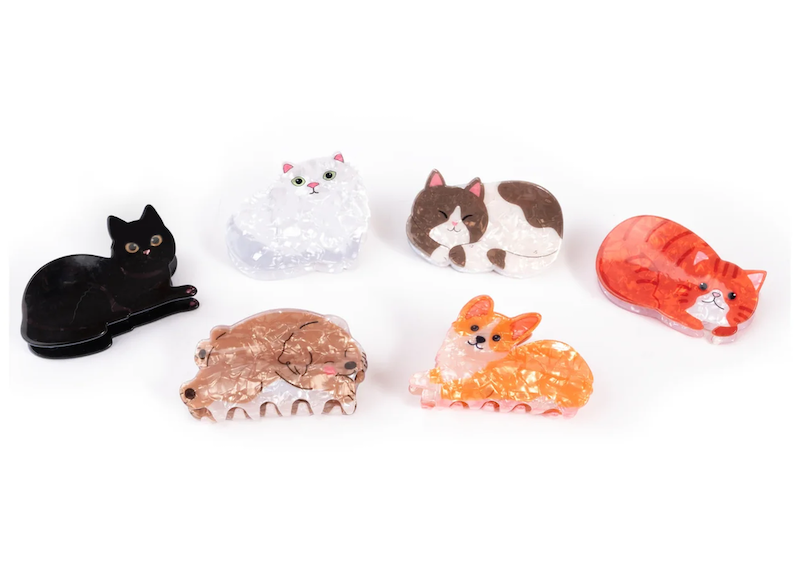 Raining Cats and Dogs Claw Clip