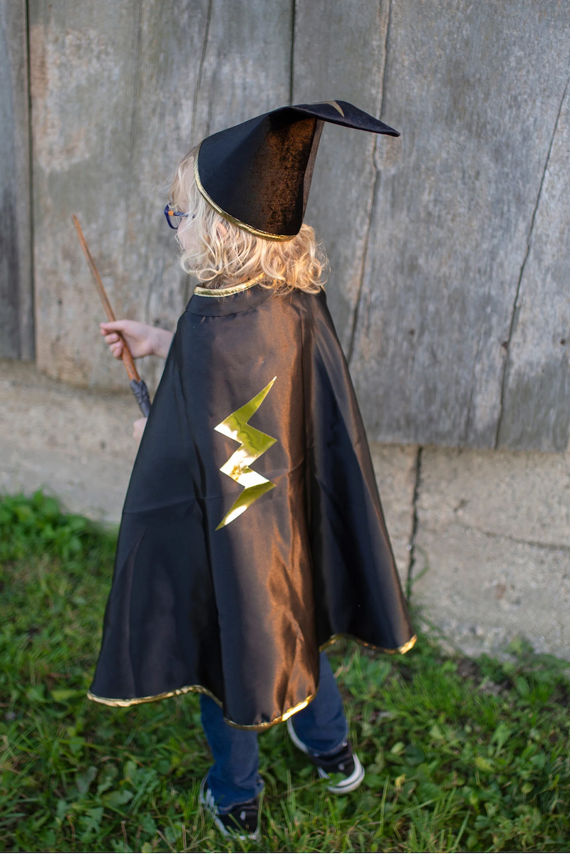 Reversible Wizard Cape & Hat, Size 4-6