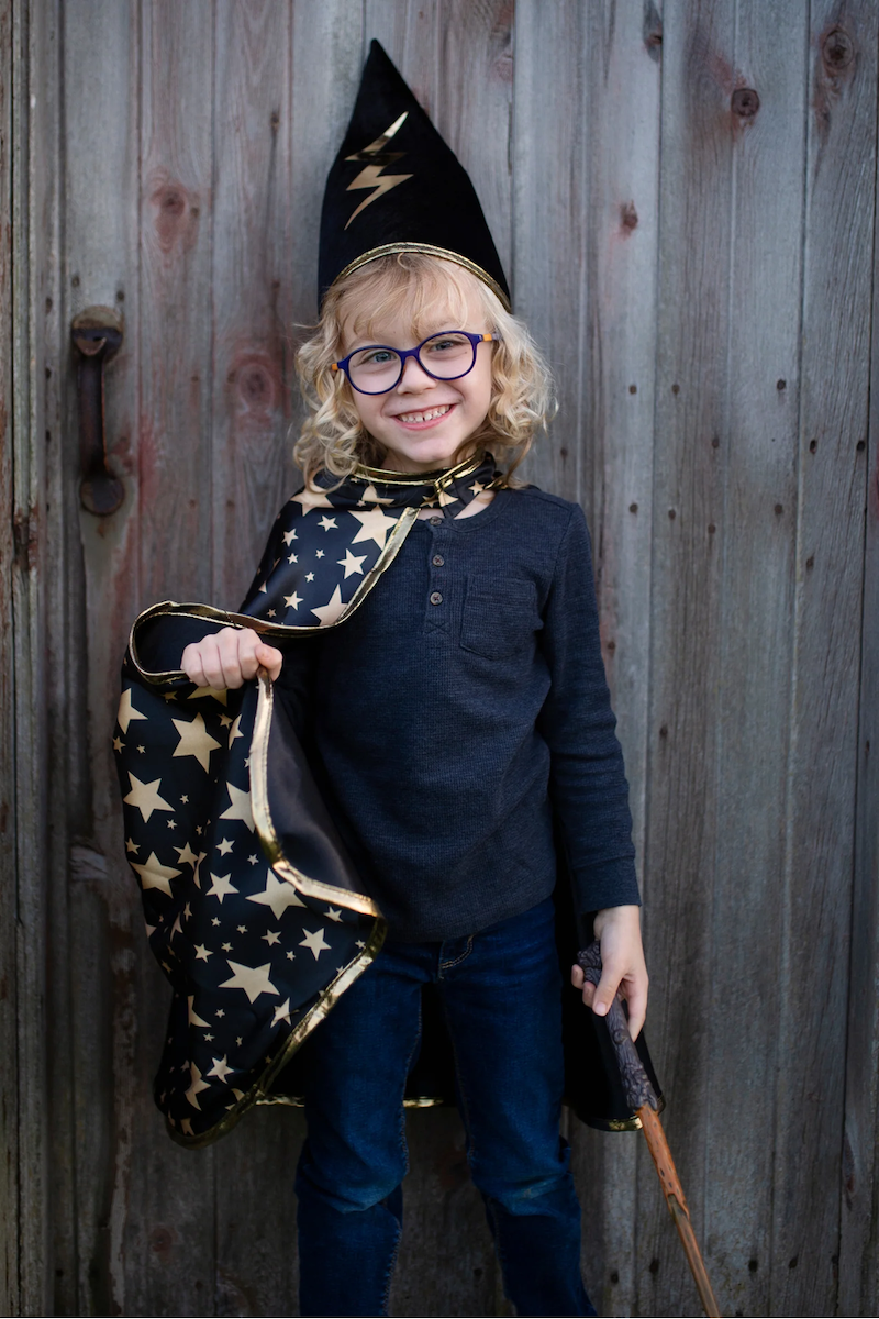 Reversible Wizard Cape & Hat, Size 4-6