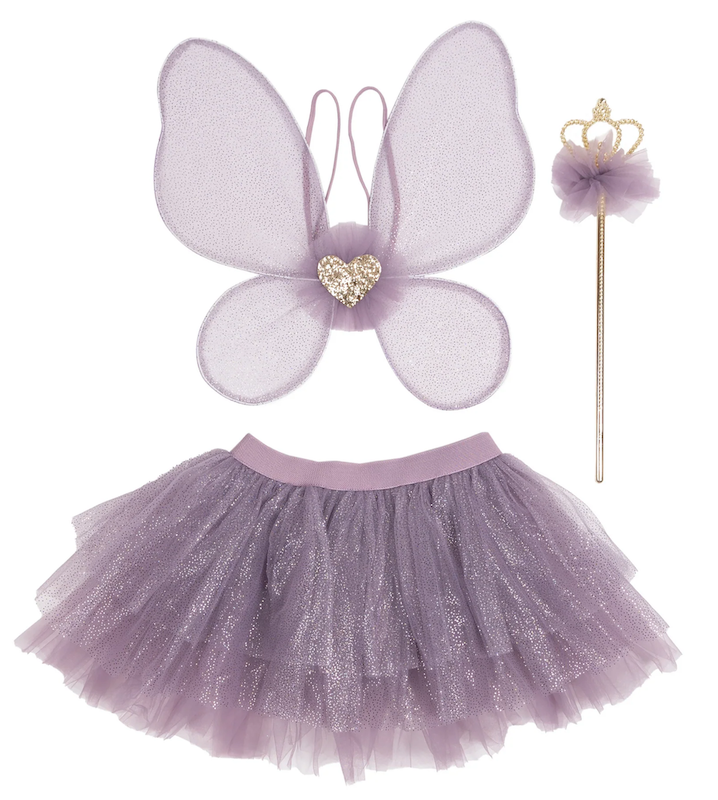 Royal Fairy Princess Skirt Set, Size 4-6, Purple