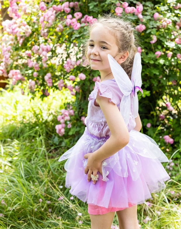 Flutter Butterfly Skirt & Wings, Lilac, Size 4-6