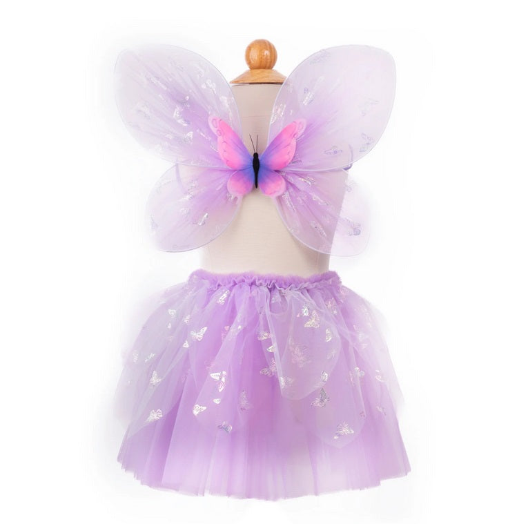 Flutter Butterfly Skirt & Wings, Lilac, Size 4-6