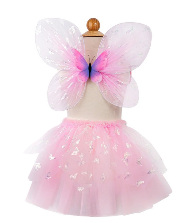 Flutter Butterfly Skirt & Wings, Pink, Size 4-6