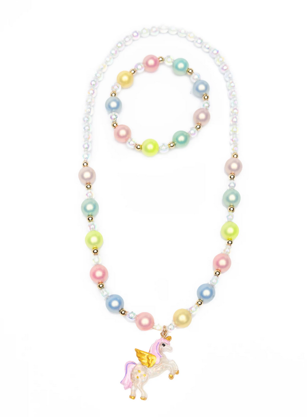 Happy-Go-Unicorn Necklace/ Bracelet Set