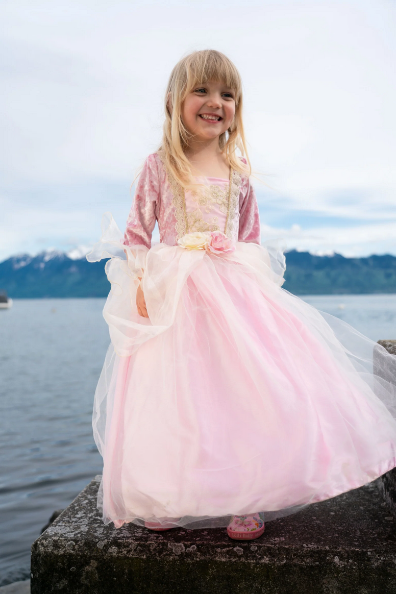 Pink Rose Princess Dress, Size 5-6