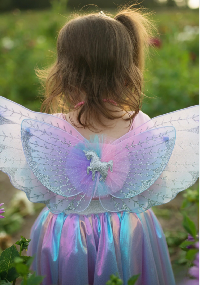 Magical Unicorn Skirt & Wings, Pastel, Size 4-6