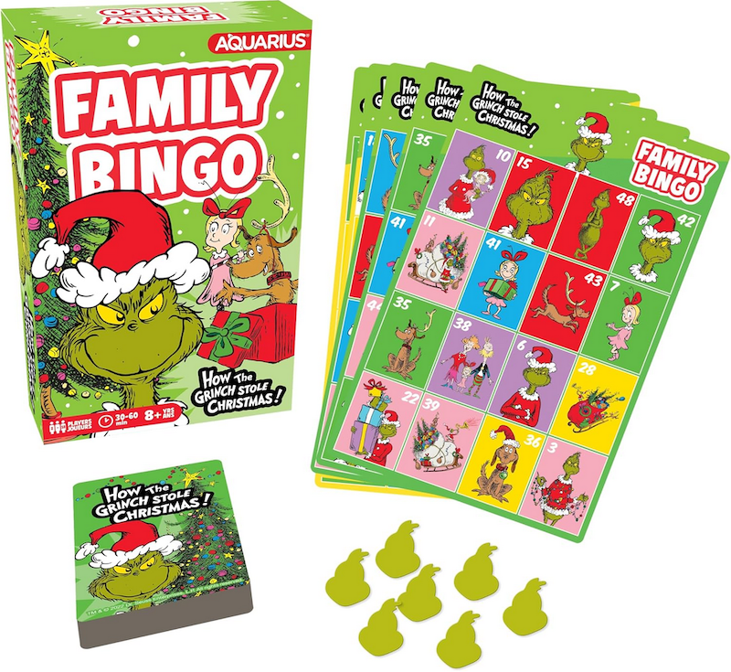 Grinch Christmas Family Bingo