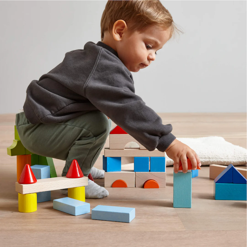 Colored Building Blocks 46 Pc Set