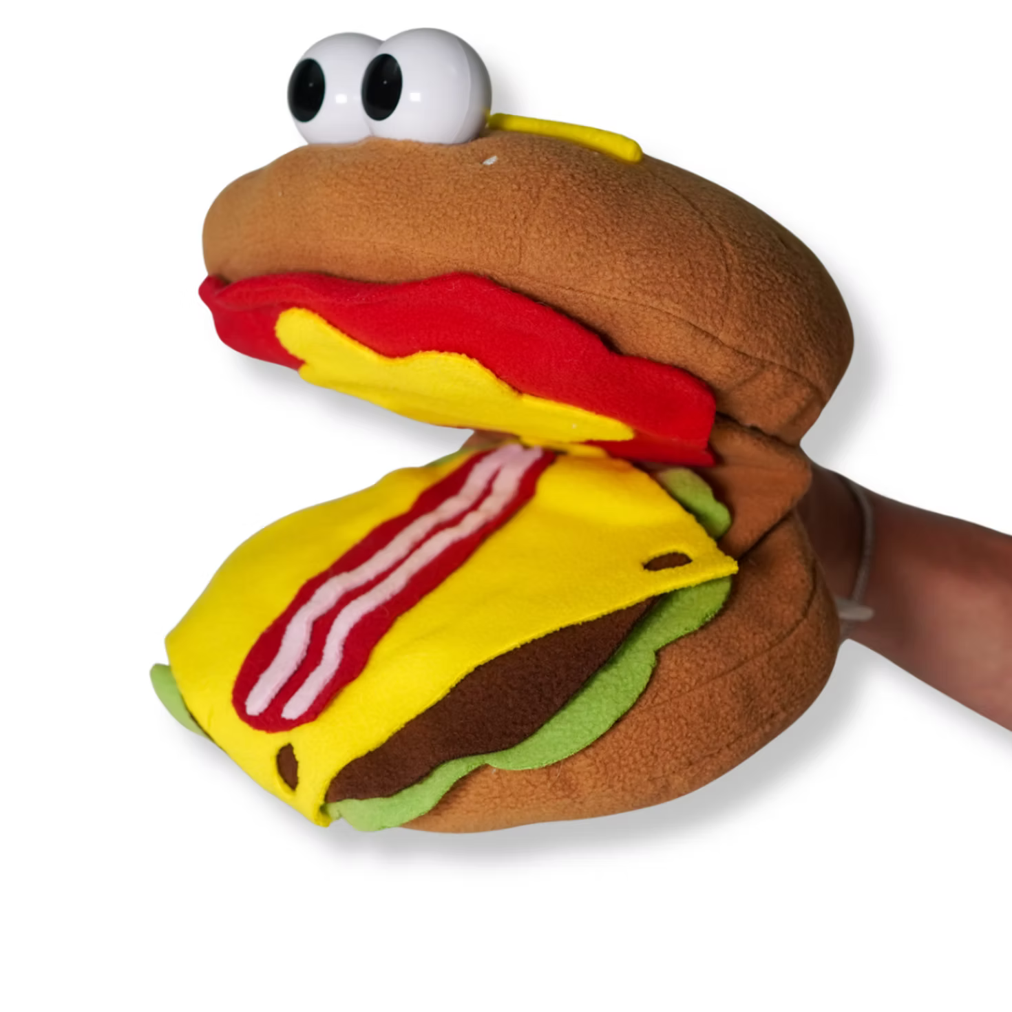 Burger Puppet Hamburger Pal Puppet — Busy Bee Toys