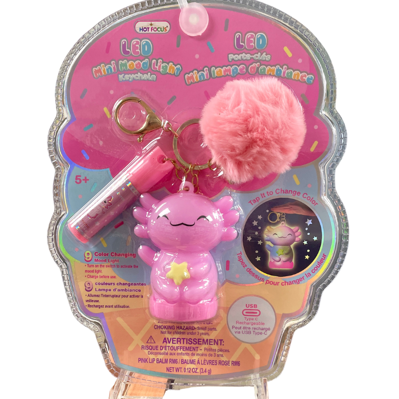 Axolotl Mini Mood Light Keychain