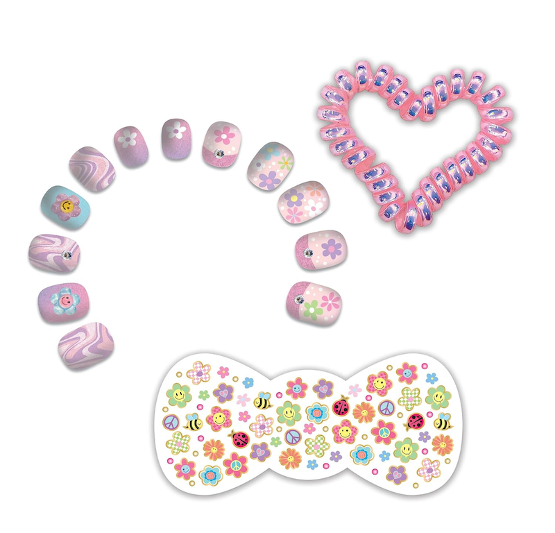 Groovy Flower Dazzle Nails & Accessories Kit