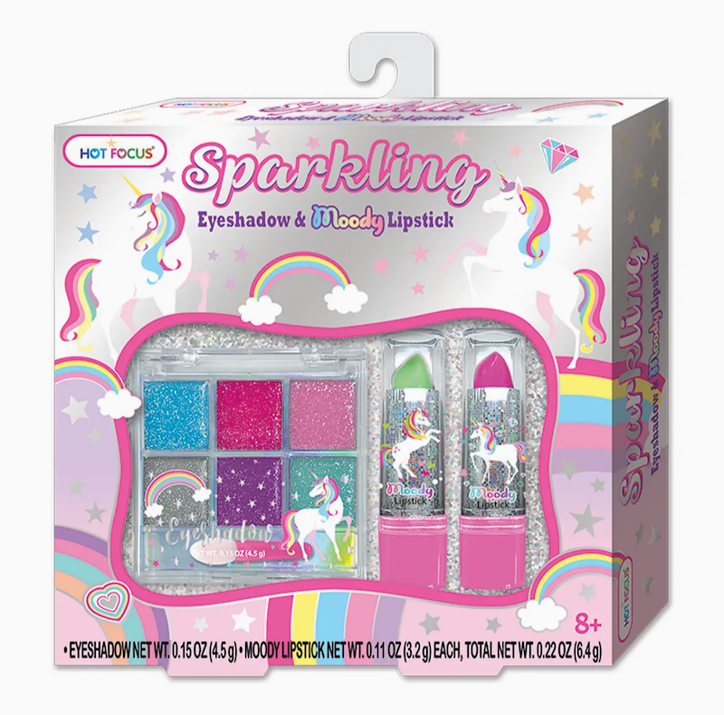 Unicorn Sparkling Eyeshadow & Moody Lipsticks Set