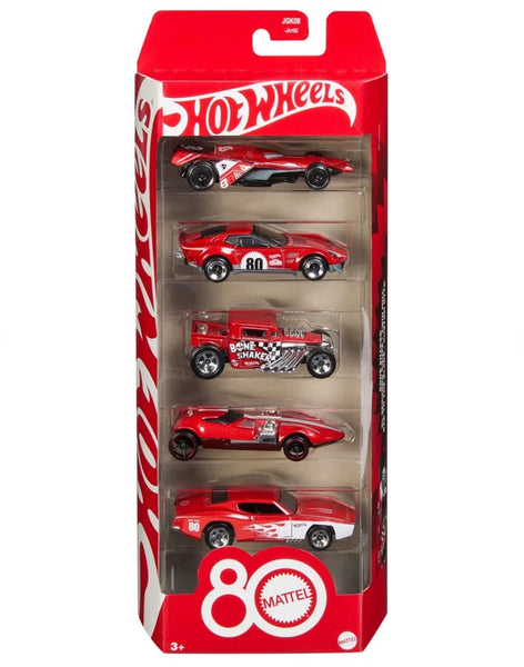 Hot Wheels Mattel 80th Anniversary 5 Pack — Busy Bee Toys