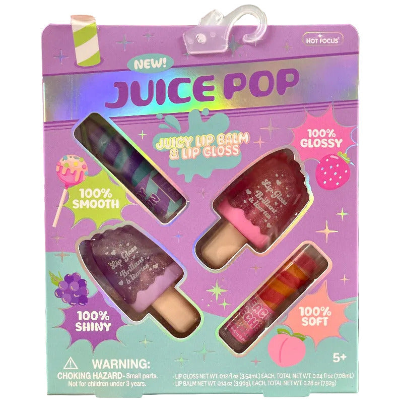Juice Pop Lip Balm & Lip Gloss Set