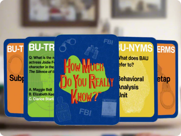 How Much Do You Really Know? FBI Card Game