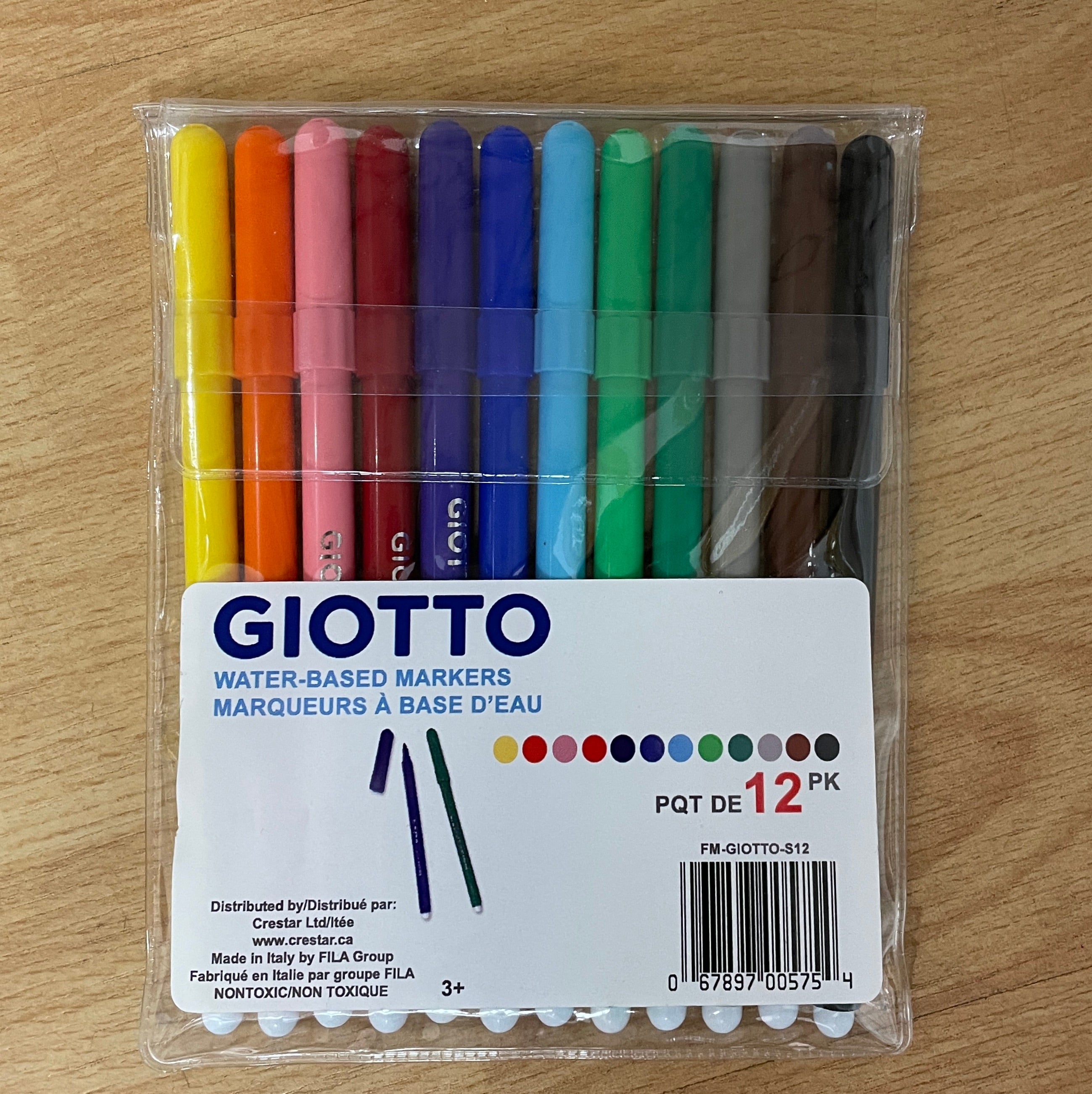 Water-Based Markers - 12 Pack