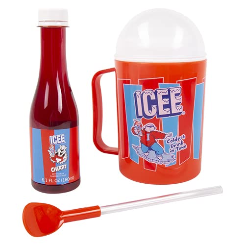 Icee Making Cup & Cherry Syrup Set