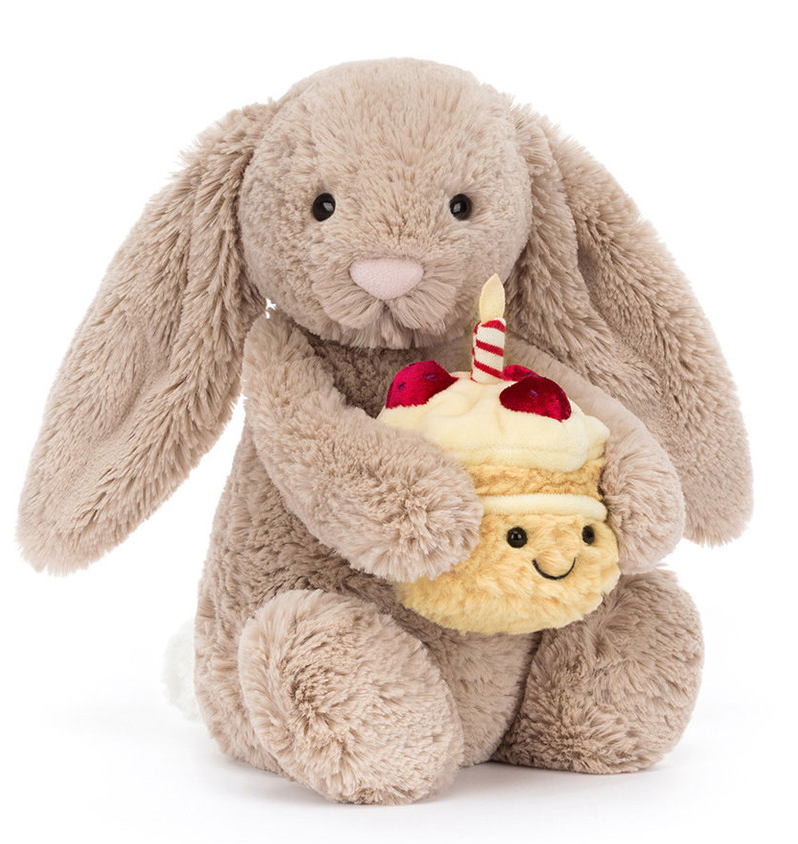 Bashful Beige Bunny 'Birthday'