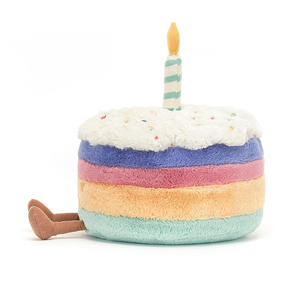 Large Amuseable Rainbow Birthday Cake