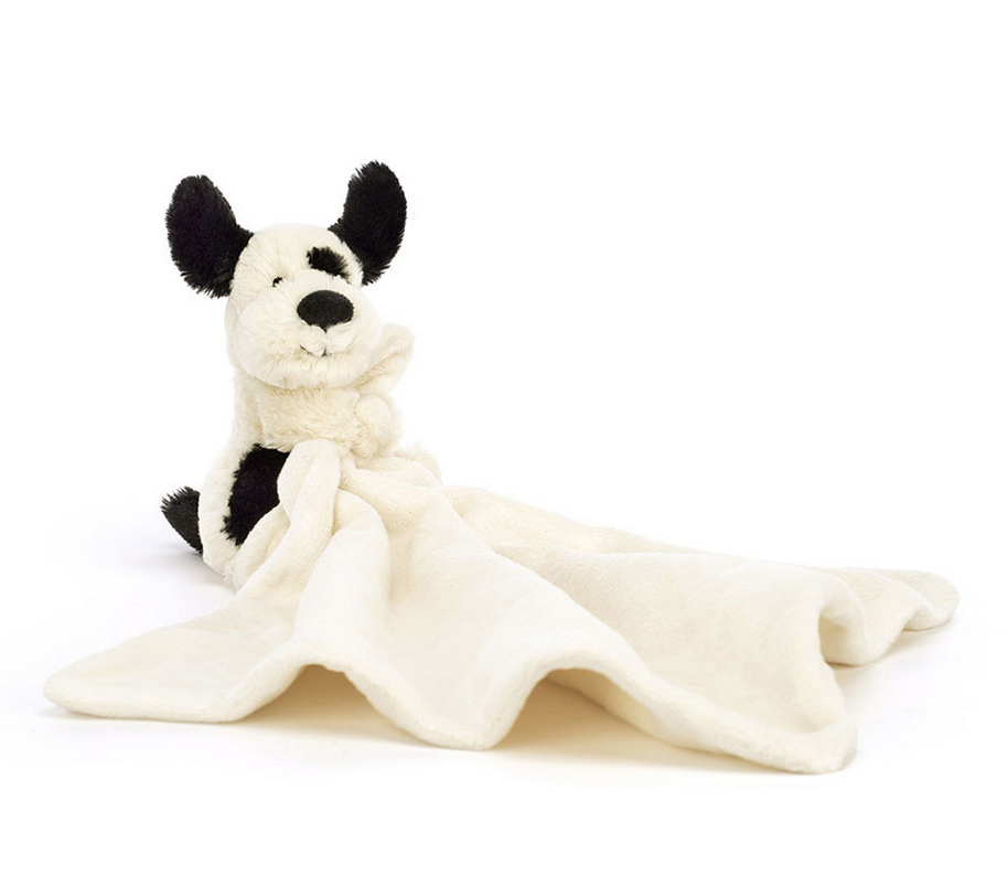 Bashful Black & Cream Puppy Soother