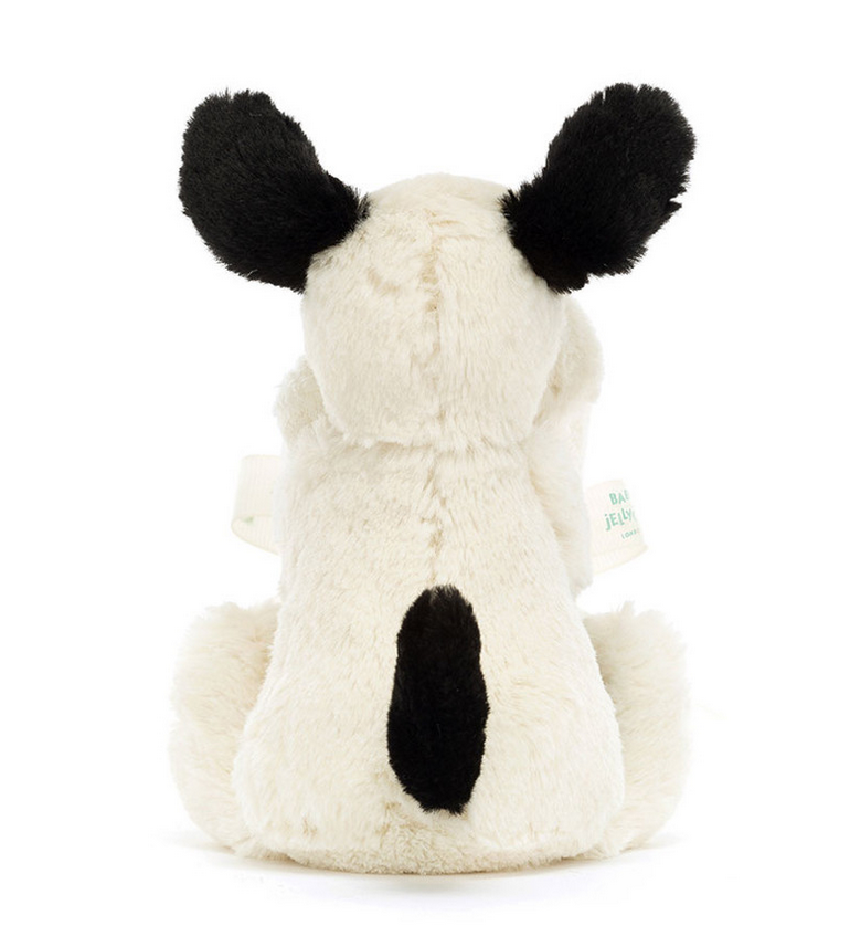 Bashful Black & Cream Puppy Soother