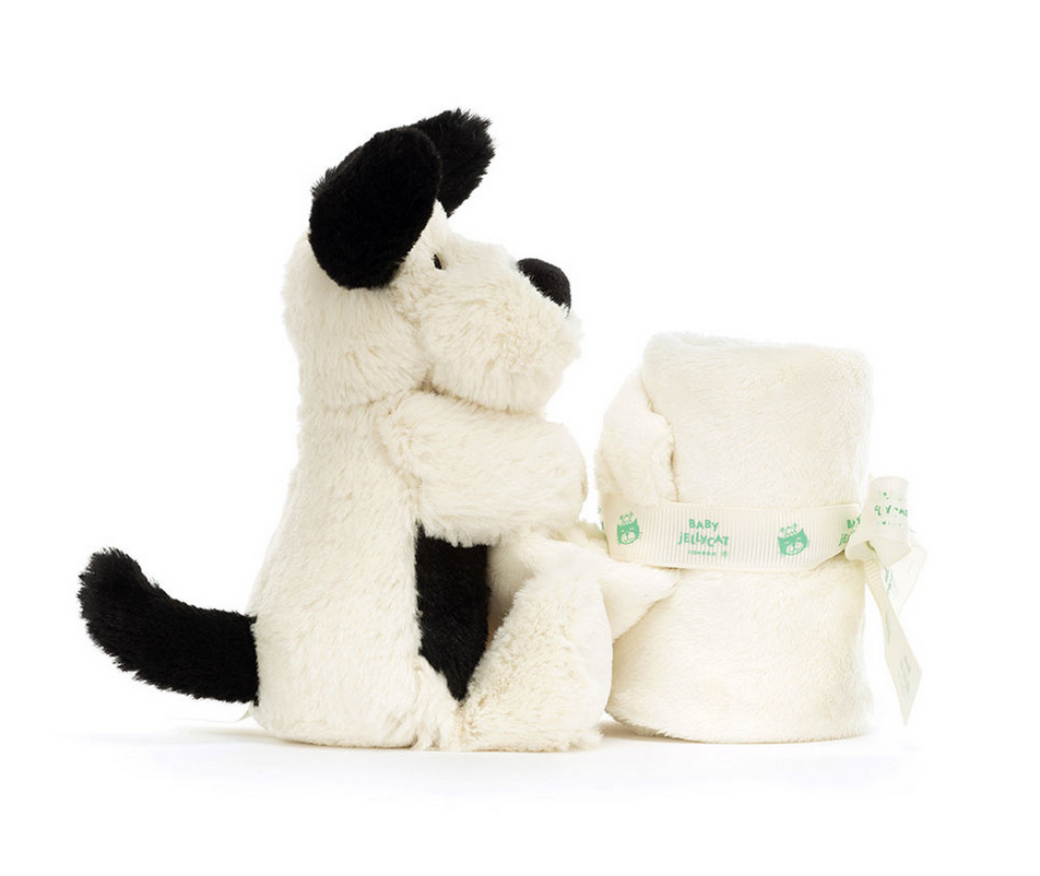Bashful Black & Cream Puppy Soother