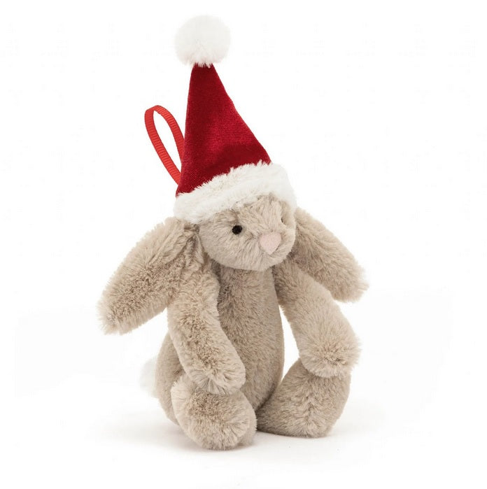 Bashful Christmas Bunny Ornament