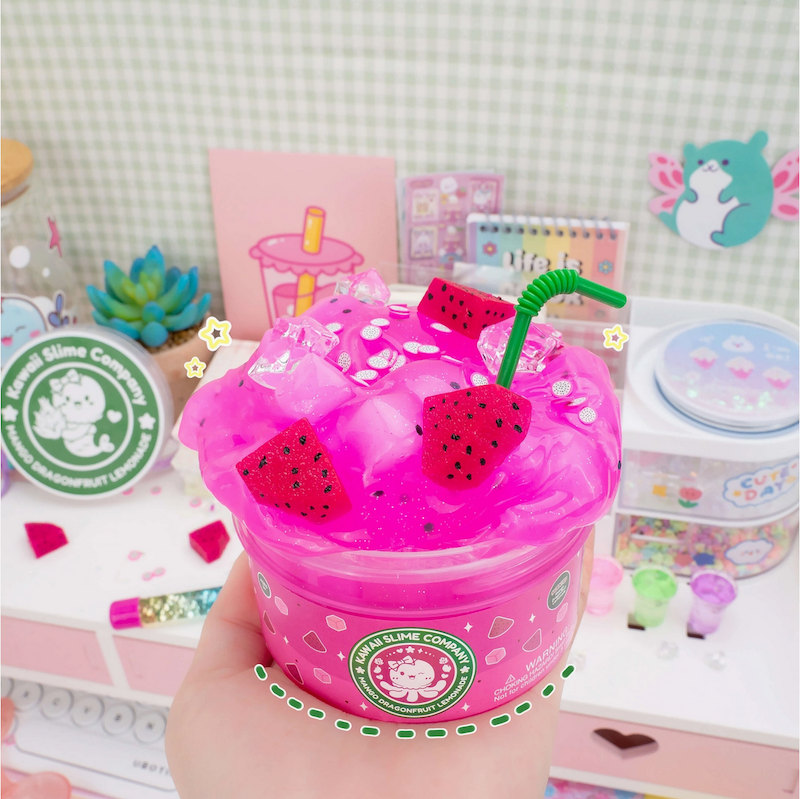 Mango Dragonfruit Lemonade Refresher Jelly Cube Signature Dome™ Slime