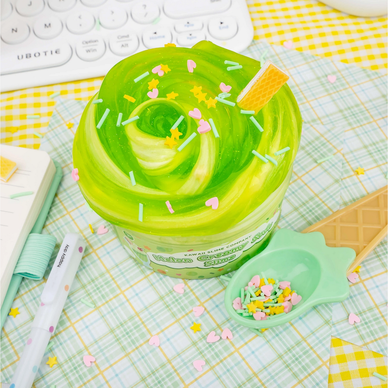 Melon Creamy Soda 2 Slimes in 1 Signature Dome™ Slime