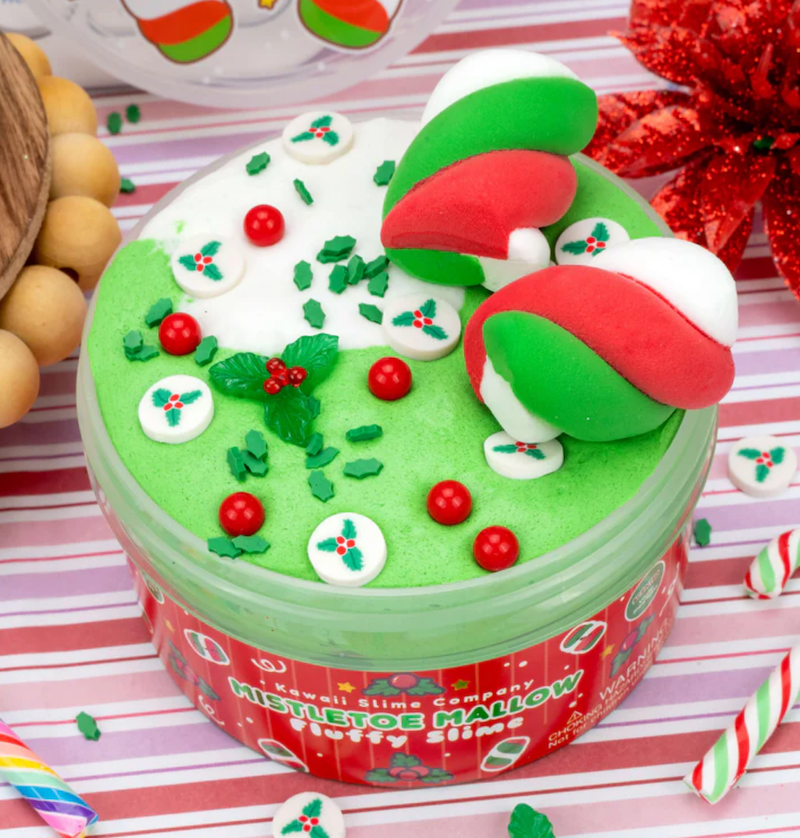 Mistletow Mallow Fluffy Dome Slime