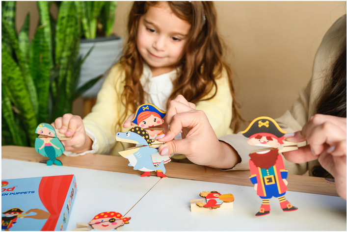 Pirate Clothespin Puppets