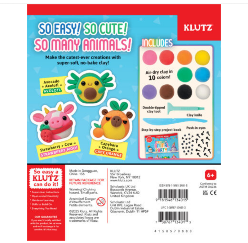 Air-Dry Clay Animal Party!