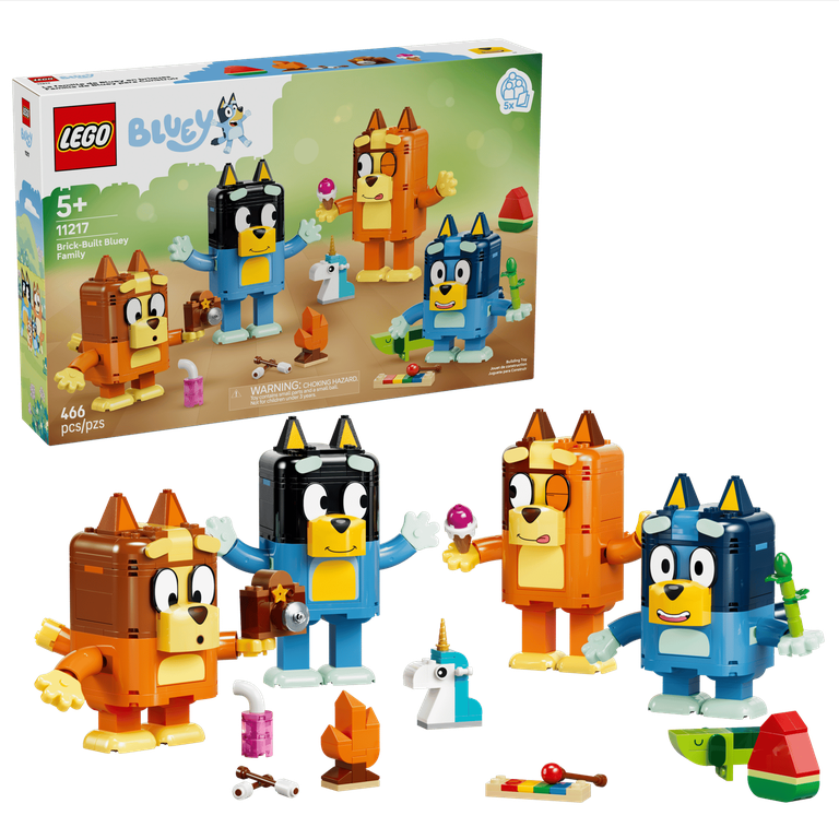 Brick-Built Bluey Family LEGO® 11217