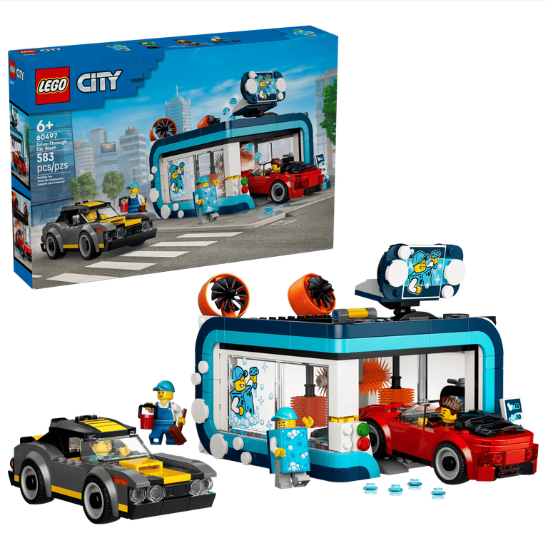 LEGO® City Drive-Through Car Wash 60497