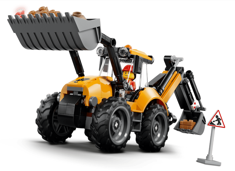 LEGO® City Yellow Backhoe Loader 60480