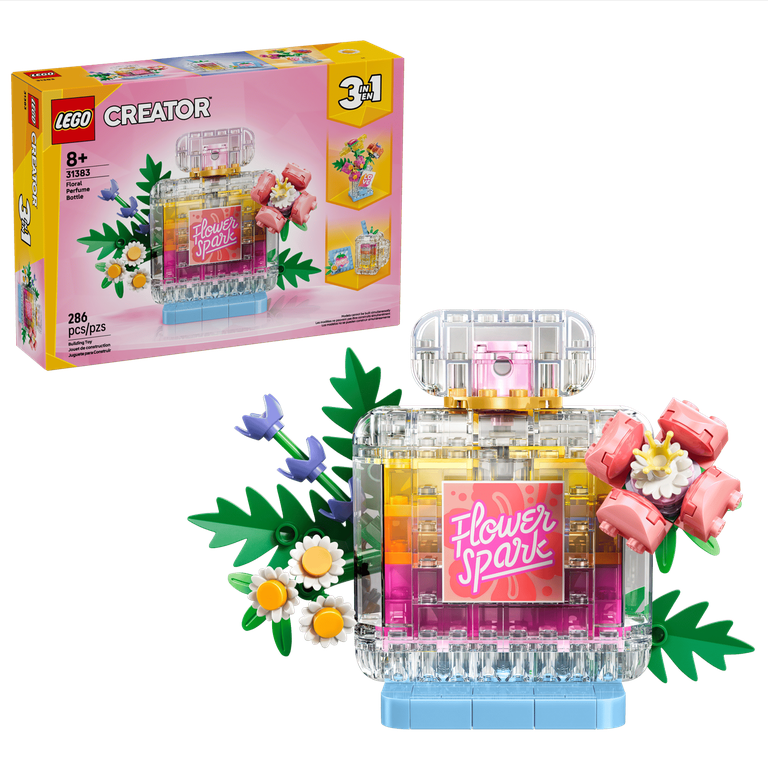 LEGO® Creator 3 in 1 Floral Decor Perfume Bottle 31383