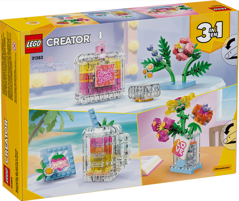 LEGO® Creator 3 in 1 Floral Decor Perfume Bottle 31383