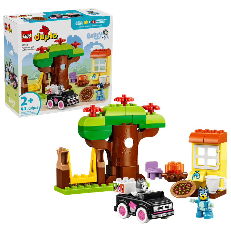 LEGO® Bluey Pizza Girls with Muffin and Bluey
